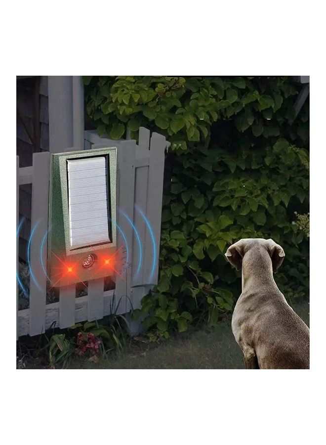 NIBEMINENT Solar Waterproof Ultrasonic Animal Repeller Pest Green - Image 3