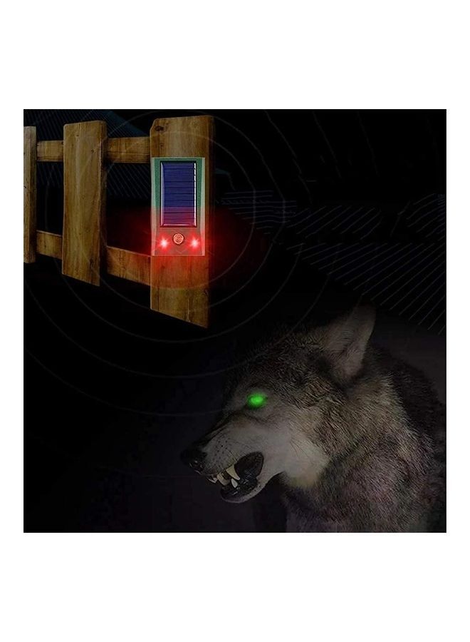 NIBEMINENT Solar Waterproof Ultrasonic Animal Repeller Pest Green - Image 5