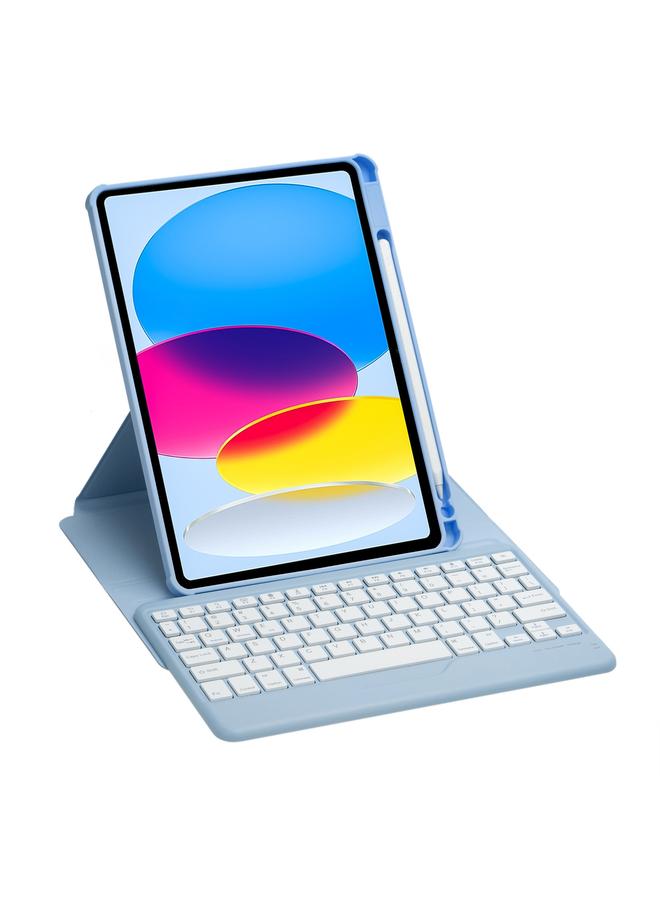 Zaboon Case For iPad 11 2025 / 10th Gen 10.9 2022 F10B 360 Rotation Acrylic Transparent Bluetooth Keyboard Leather Case - Image 5