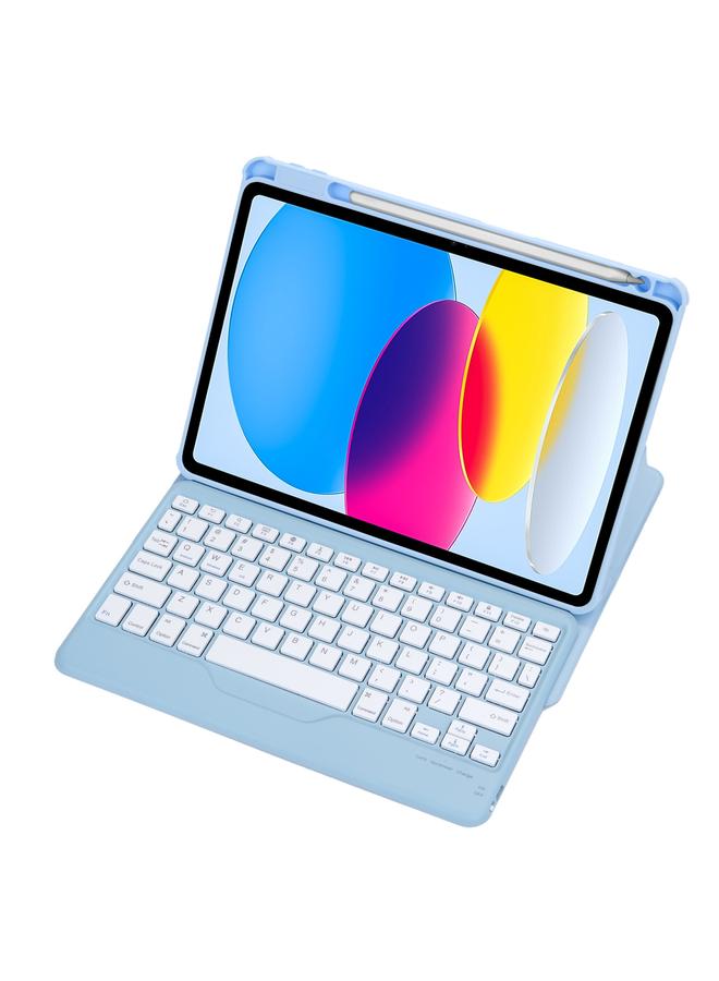 Zaboon Case For iPad 11 2025 / 10th Gen 10.9 2022 F10B 360 Rotation Acrylic Transparent Bluetooth Keyboard Leather Case - Image 1