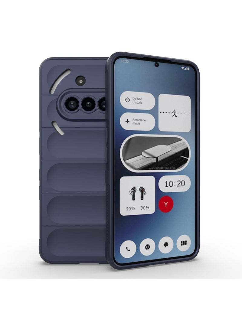 Premium Protection Back Silicone Case Compatible with Nothing Phone 3A Magic Shield Shockproof Case with Camera Protection (Blue) - Image 1