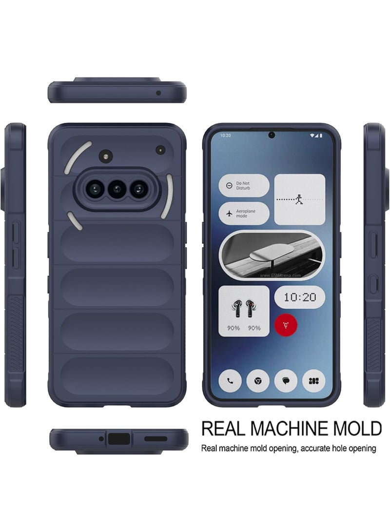 Premium Protection Back Silicone Case Compatible with Nothing Phone 3A Magic Shield Shockproof Case with Camera Protection (Blue) - Image 2