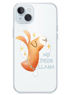 Theodor Magnetic Case for iPhone 15 Plus 6.7-inch Compatible with MagSafe Wireless Charging, Shockproof Phone Bumper Cover No prob llama  - Image 1