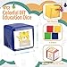 Yilloog 4 Pcs Large Foam Dice with Pockets DIY Education Playing Soft Dice Cube Learning Teaching Stacking Blocks Photo472 InchClassic Color - Image 4