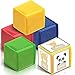 Yilloog 4 Pcs Large Foam Dice with Pockets DIY Education Playing Soft Dice Cube Learning Teaching Stacking Blocks Photo472 InchClassic Color - Image 2