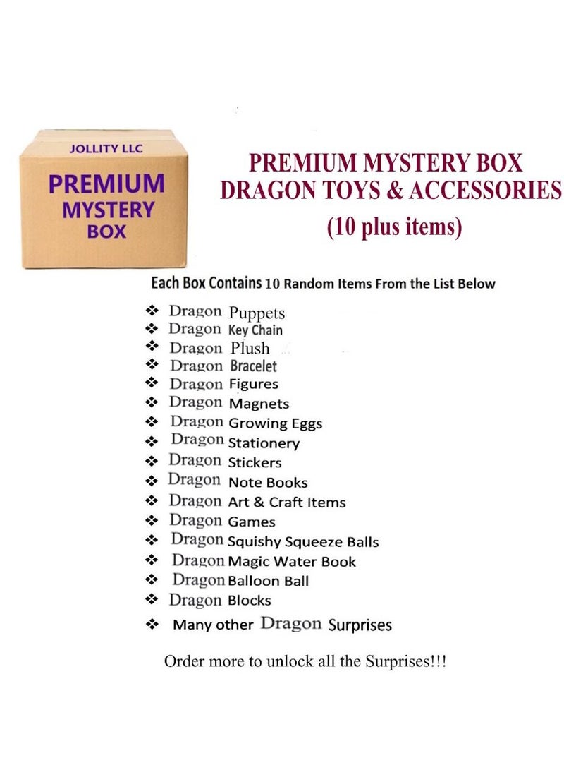 JOLLITY LLC Premium Mystery Box Dragon Fans Toys and Accessories 10 plus items - Image 2