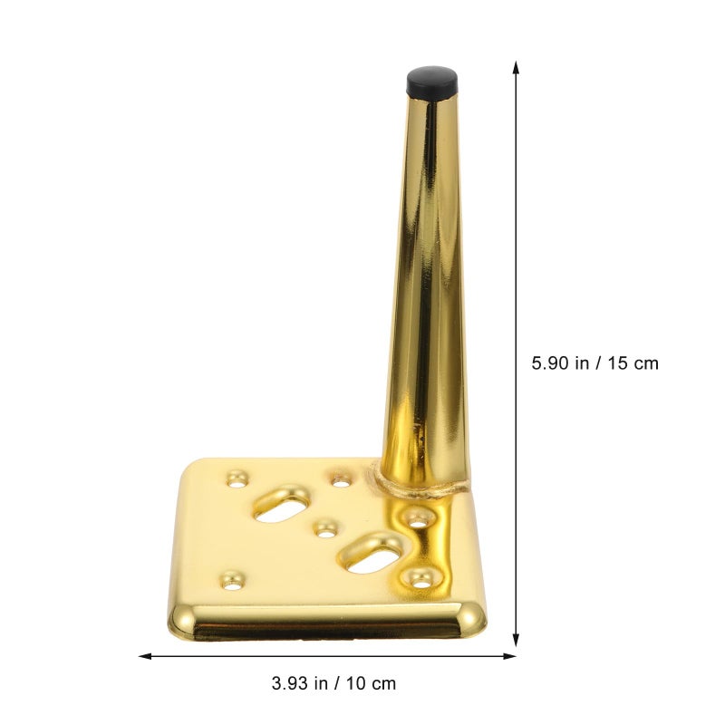 4pcs 15cm Titanium Metal Furniture Support Legs for Sofa Bed Cabinet Table - Image 3