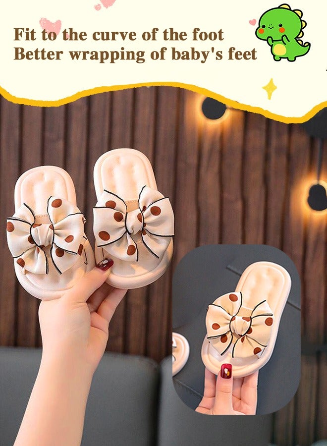 Cute children's sandals for external wear, bow shaped sandals with soft sole, anti slip and comfortable baby sandals - Image 2