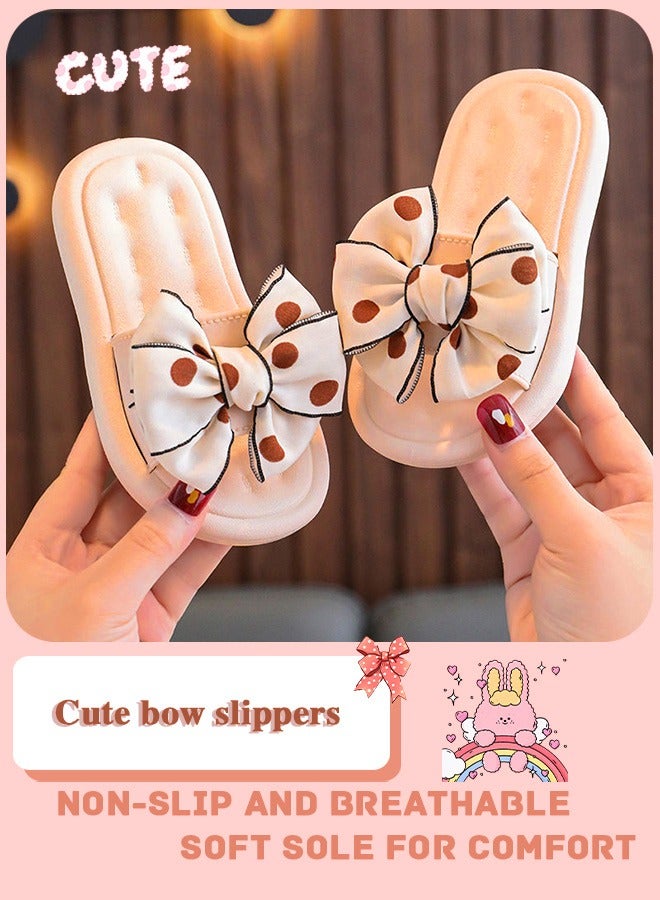 Cute children's sandals for external wear, bow shaped sandals with soft sole, anti slip and comfortable baby sandals - Image 1