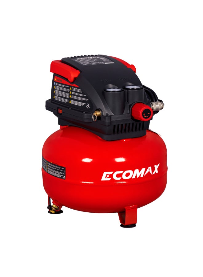 ecomax Oil Free Portable Air Compressor Red and Black 11 L 211181  - Image 3