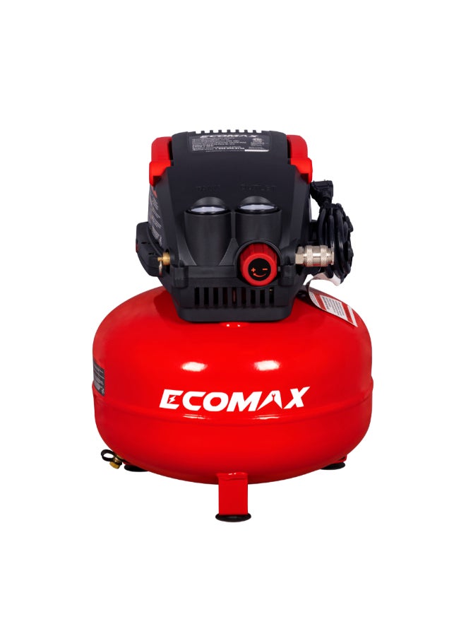 ecomax Oil Free Portable Air Compressor Red and Black 11 L 211181  - Image 1
