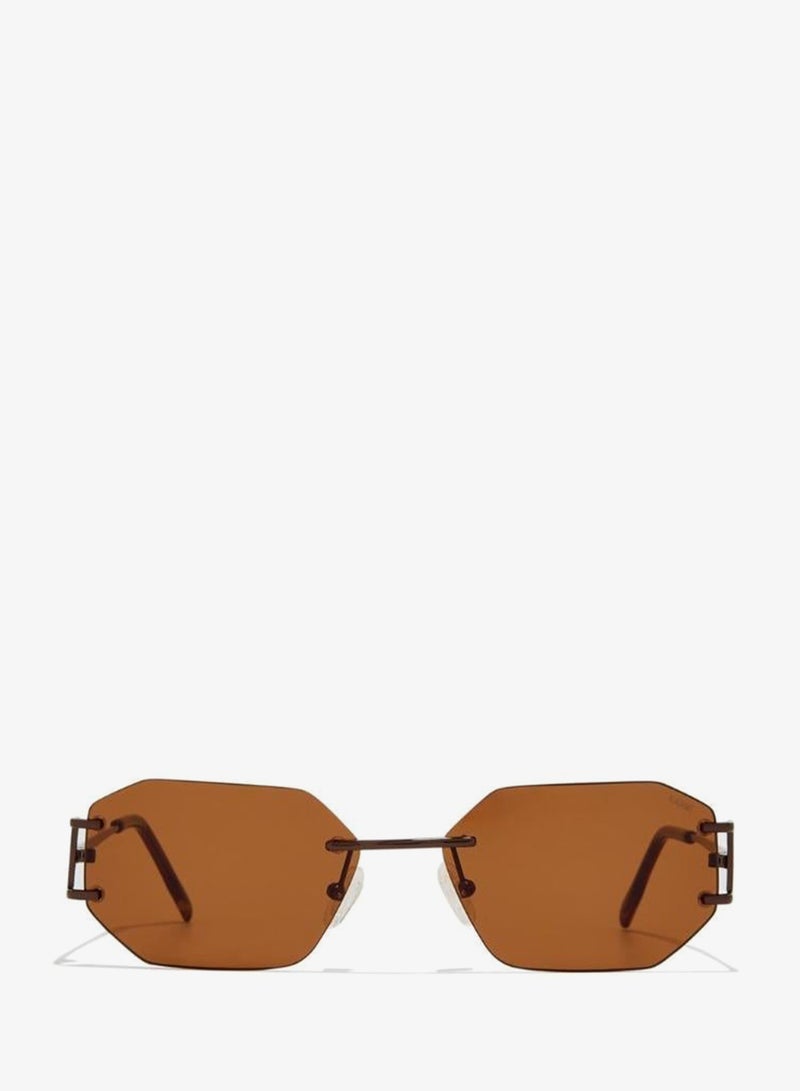 Blackout Unisex PENTE Sunglasses - Lens Size: 56 mm - Brown - Image 1
