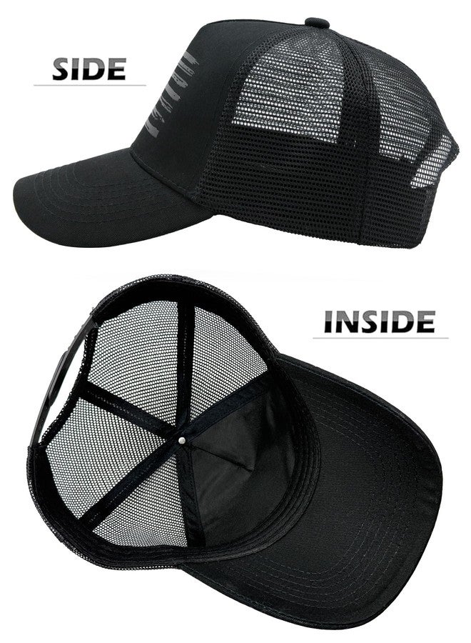 HAFOUXIGM 2 Pack American Flag Trucker Hats, Fitted Breathable Comfortable Mesh Snapback USA Flag Baseball Caps for Men Women - Image 5