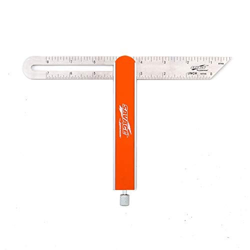 Swanson Tool Co. , Inc Swanson Tool Co SVV150 9 inch Savage T-bevel with Stainless Steel Rule, Inches/Metric Marks, Comfort Grip Handle, Secure Metal Knob - Image 1