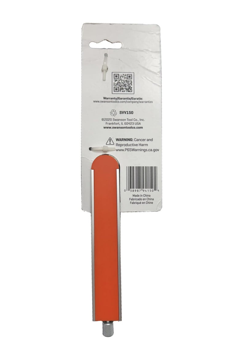 Swanson Tool Co. , Inc Swanson Tool Co SVV150 9 inch Savage T-bevel with Stainless Steel Rule, Inches/Metric Marks, Comfort Grip Handle, Secure Metal Knob - Image 3