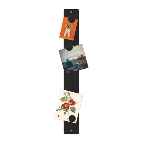 Three By Three Seattle Three by Three Magnetic Strip Bulletin Board Long Wide – 24" x 3" Metal Organizer with Strong Magnets & Wall-Mounting Hardware for Home, Office, or Dorm (3 Pack) Matte Black - Image 5