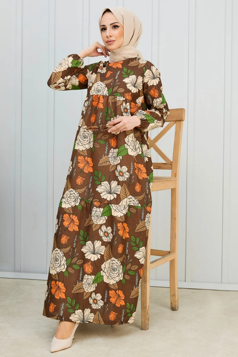 Tofisa 11007-COFFEE Dress