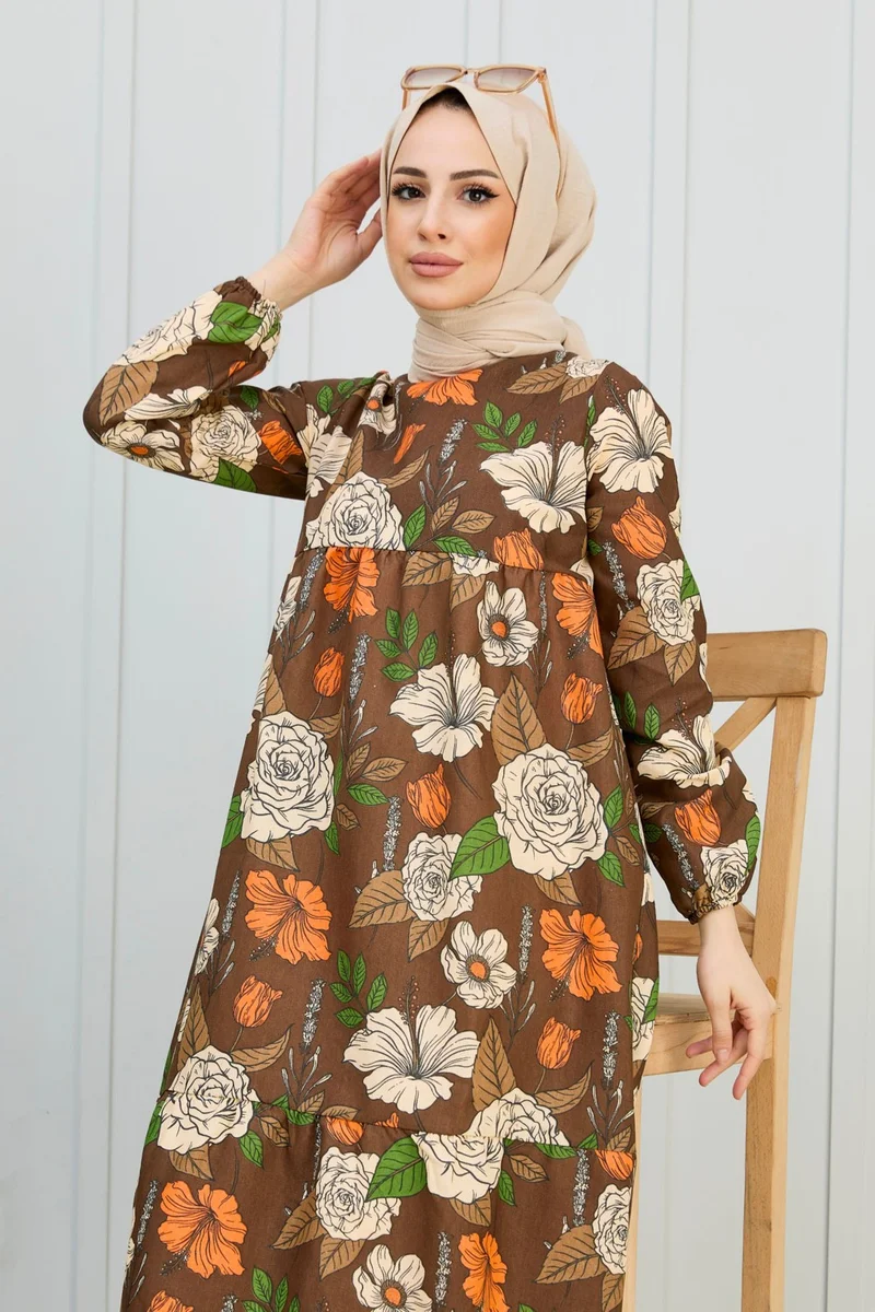 Tofisa 11007-COFFEE Dress