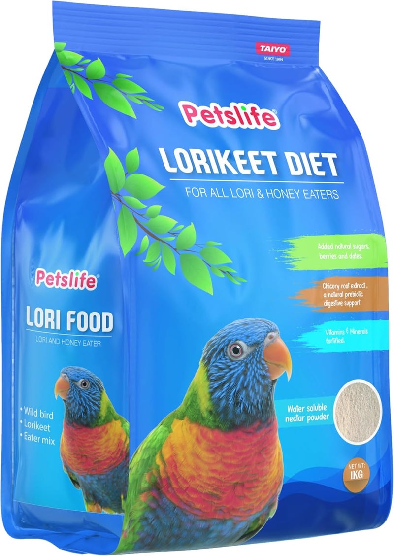 Petslife 30-4352 Lori Bird Food (1 Kg, Multicolor) - Image 1