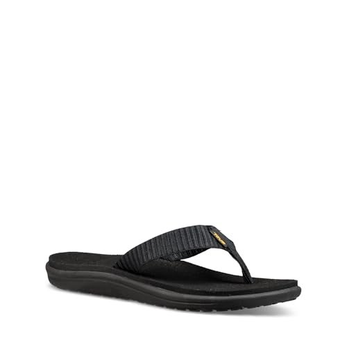Teva Women's Voya Flip-Flop, Bar Street Black, 10 - Image 2