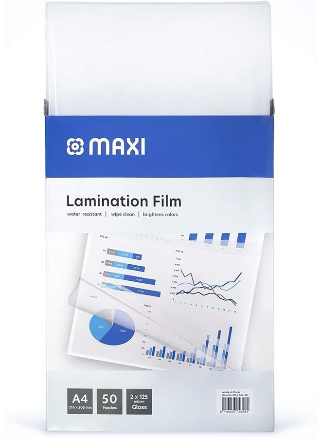Maxi Lamination Film 216X303Mm 125Mic In A Box Of 50Pc - Image 3