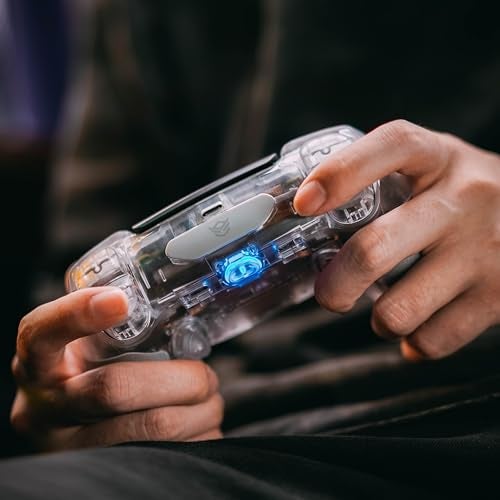 HEXGAMING PHANTOM Pro Controller with 4 Remappable Buttons, 6 Remapping Profiles, 8 Interchangeable Analog Stick, and Adjustable Triggers Compatible with ps5, PC, Mobile - Hall Effect Explorer Edition - Image 3