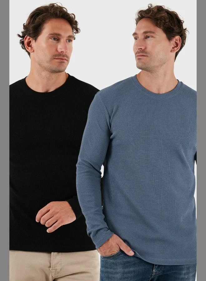 Buratti Cotton Crew Neck Slim Fit Basic Sweat Men's SWEAT 5905073S2
