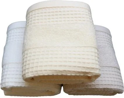 اندر هوم 30x50 Pique Curl Towel Checked Pattern Napkin Kitchen Hand Face Towel