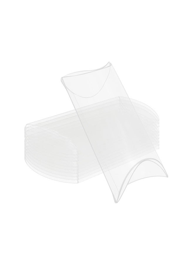 TTZEZE Pillow Favor Boxes, PVC Pillow Boxes Bulk,Clear Packaging Favor Boxes,Party Favor Treat Boxes,Small Favor Gift Boxes,50 PCS Plastic Boxes for Gifts Wedding Party 8.5x5x2cm/3.35x1.97x0.79'' - Image 1