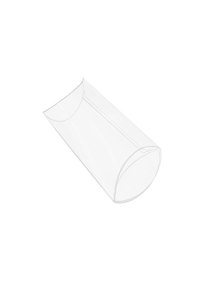 TTZEZE Pillow Favor Boxes, PVC Pillow Boxes Bulk,Clear Packaging Favor Boxes,Party Favor Treat Boxes,Small Favor Gift Boxes,50 PCS Plastic Boxes for Gifts Wedding Party 8.5x5x2cm/3.35x1.97x0.79'' - Image 3