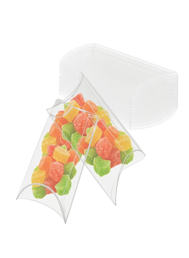 TTZEZE Pillow Favor Boxes, PVC Pillow Boxes Bulk,Clear Packaging Favor Boxes,Party Favor Treat Boxes,Small Favor Gift Boxes,50 PCS Plastic Boxes for Gifts Wedding Party 8.5x5x2cm/3.35x1.97x0.79'' - Image 4