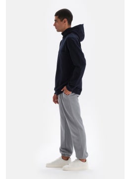 dagi Navy Blue Pocket Detailed Hooded Sweatshirt  - Image 3