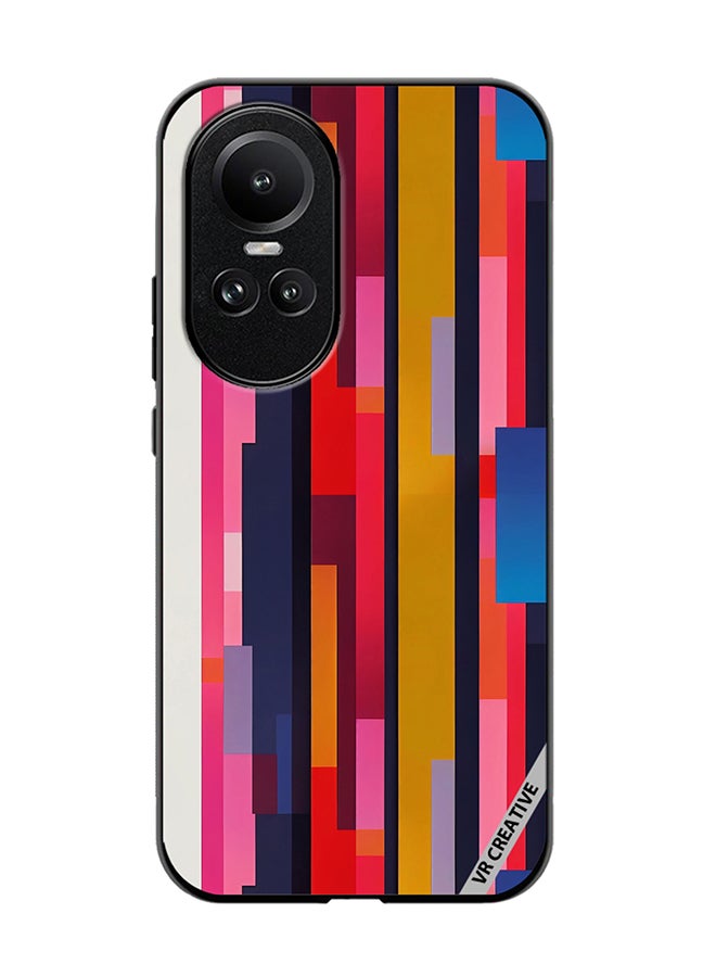 VR CREATIVE Protective Case Cover For Oppo Reno 10 Pro Abstract Pattern 3D Design Multicolour - Image 1