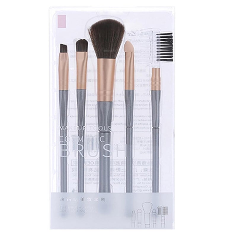 Makeup Kit for WomenPremium Soft Makeup Brush Set for Eye Shadow Powder Eyebrow Brush Concealer Brush Set of 5 - Image 1