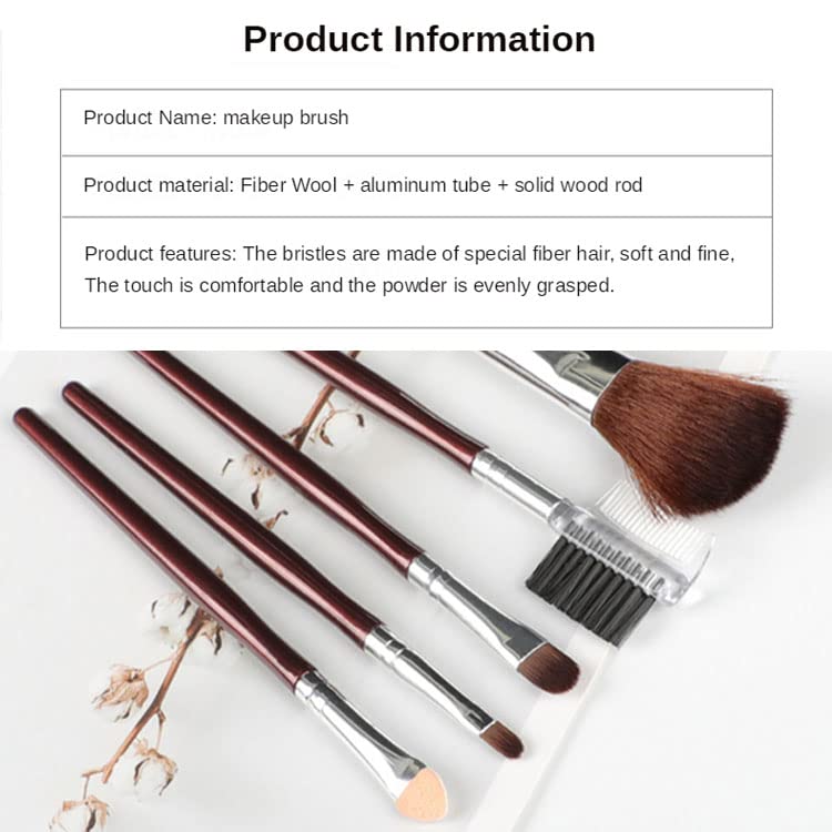 Makeup Kit for WomenPremium Soft Makeup Brush Set for Eye Shadow Powder Eyebrow Brush Concealer Brush Set of 5 - Image 3