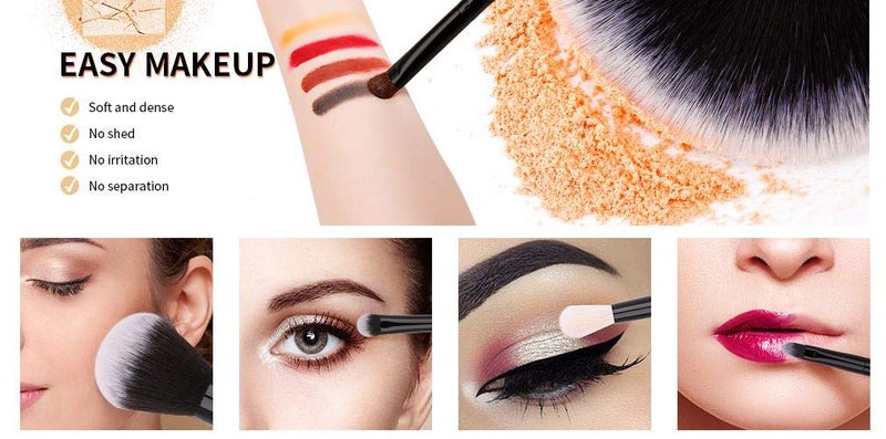 Makeup Kit for WomenPremium Soft Makeup Brush Set for Eye Shadow Powder Eyebrow Brush Concealer Brush Set of 5 - Image 5