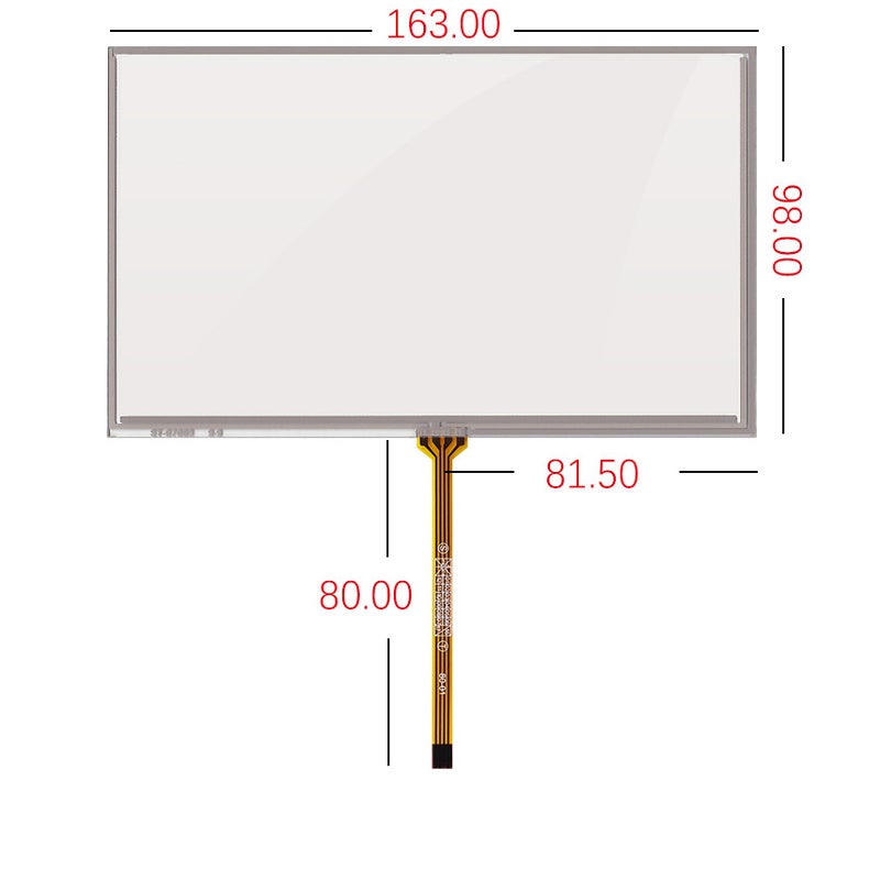 7Inch ~ 7.1Inch Resistive Touch Screen 165*100 Suitable For Lcd Lcd Screen Industrial Control Four-Wire Resistive Touch Screen - Image 1