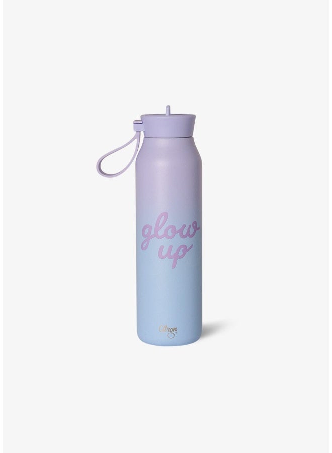 Citron - Glow Up Stainless Steel Vacuum Insulated Water Bottle - Purple Blue - 500 ml - Image 5