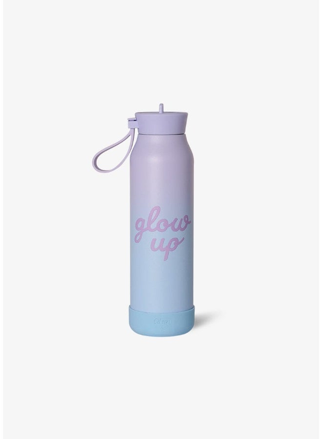 Citron - Glow Up Stainless Steel Vacuum Insulated Water Bottle - Purple Blue - 500 ml - Image 1