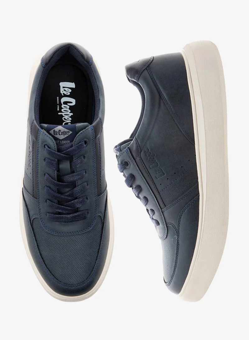 Men's Panelled Lace-Up Sneakers