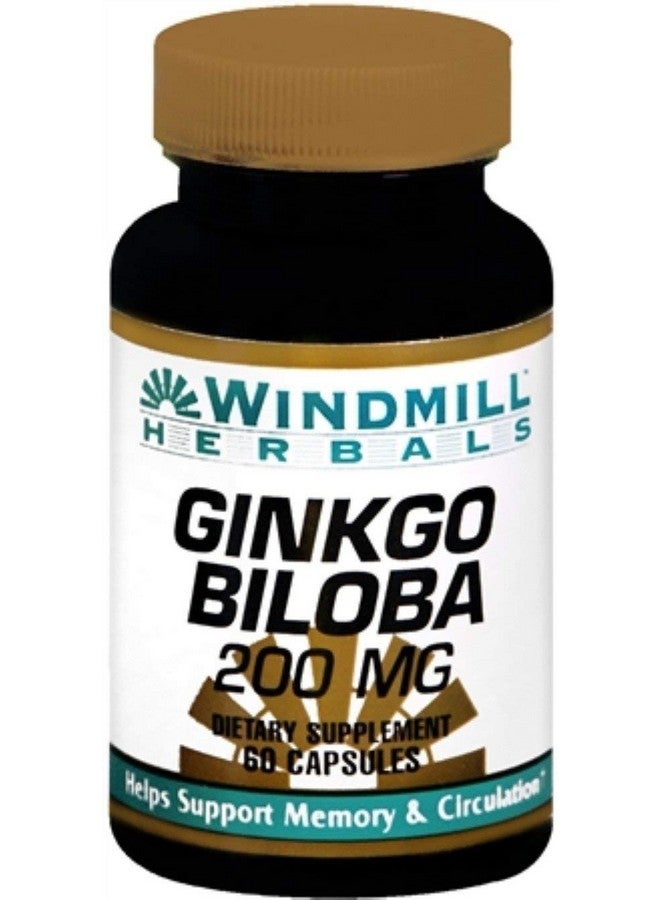 Windmill Herbals Ginkgo Biloba 200 mg Capsules 60 Capsules