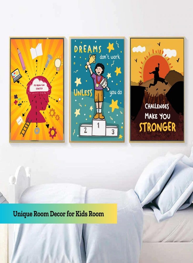 EKDALI Set of 6 Motivational Wall Posters and Inspirational Quotes for Office and Home | Colourful motivational posters | Growth Mindset in kids - Image 3