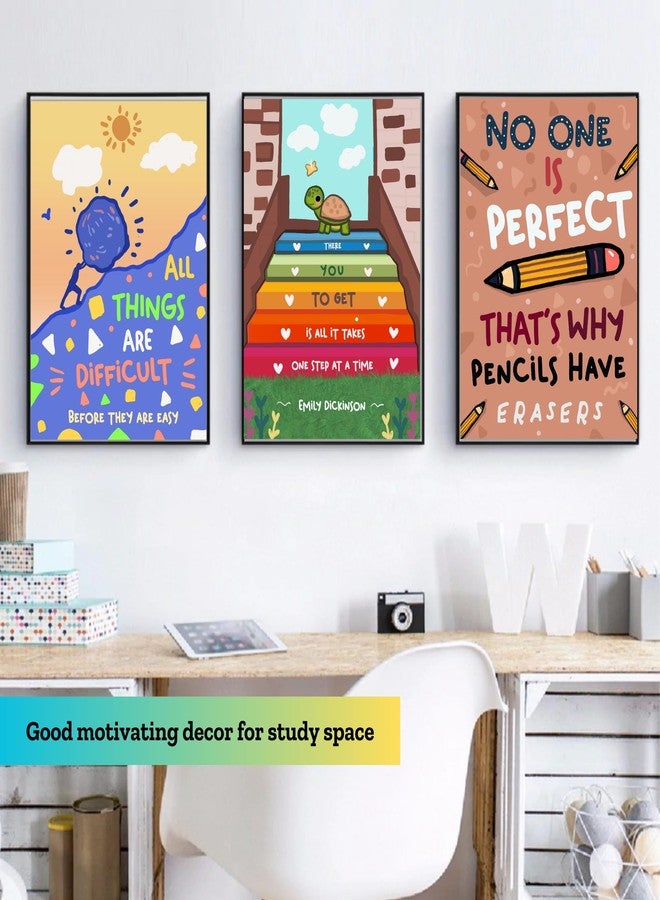 EKDALI Set of 6 Motivational Wall Posters and Inspirational Quotes for Office and Home | Colourful motivational posters | Growth Mindset in kids - Image 4