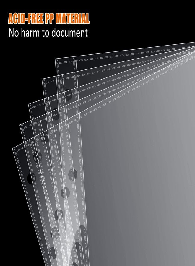 tutata 8.5 x 14 Paper Sleeves, 50 PCS, Legal- Size Document Sleeves, Landscape Page Protectors for 3 Ring Binder, Legal Sheet Protectors, Side Loading - Image 5