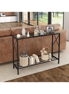 Chulovs Console Table, Industrial Entryway Table, 106cm LNarrow Sofa Table with Shelves, Entrance Table for Entryway, Entrance, Hallway, Living Room, Foyer, Corridor, Office, side table  - Image 4