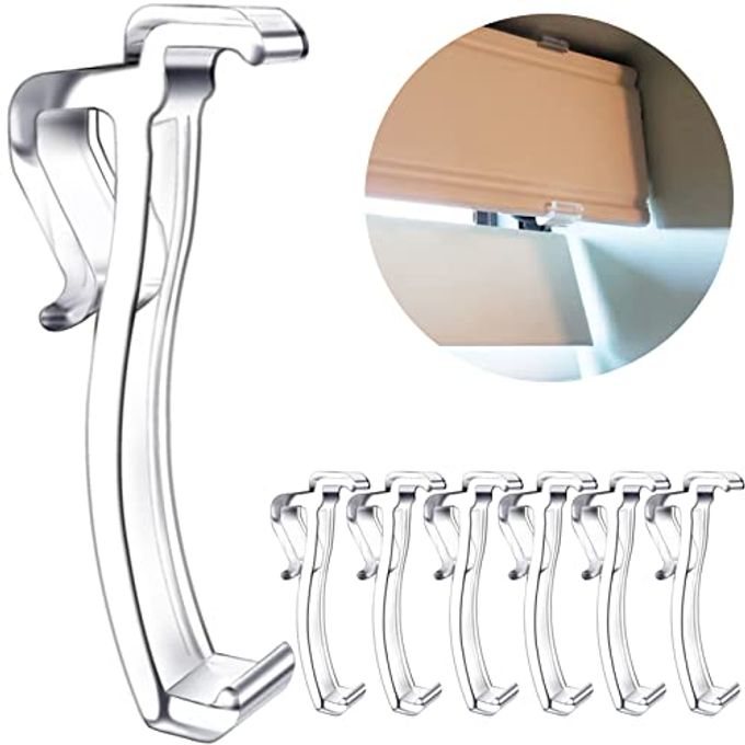 lofrcin 2.5 Inch Valance Clips, Clear Window Blind Clip for Horizontal Blinds, Fits 2.5 Inch Valance (6 PCS) - Image 4