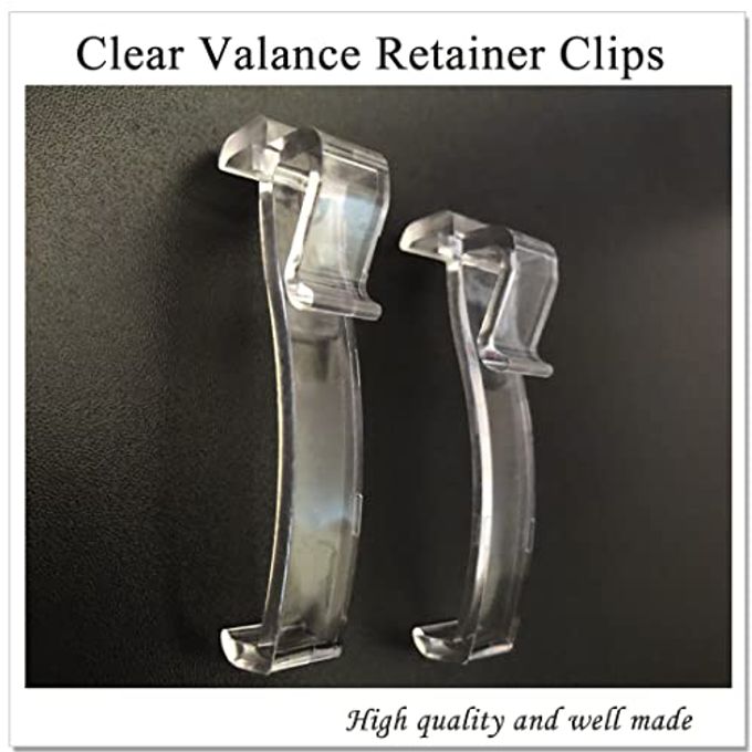 lofrcin 2.5 Inch Valance Clips, Clear Window Blind Clip for Horizontal Blinds, Fits 2.5 Inch Valance (6 PCS) - Image 3
