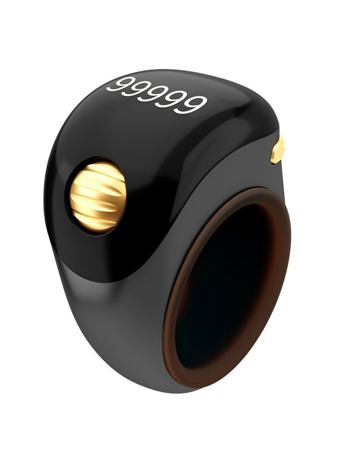 Healife Smart Rechargeable Electronic Counter Ring with Adjustable Size for Daily Tracking-black  - Image 1