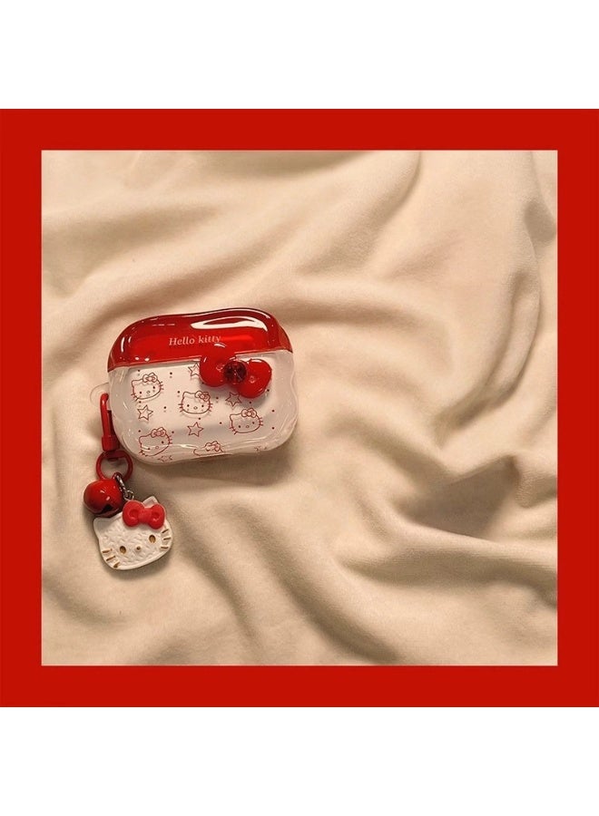 هالو كيتي مرحبا كيتي مستوحاة إيربودس 4 حالة مع سحر مبهج لطيف في تصميم موثوق واقية ل سماعات الأذن و سوبر أنيق الكل في واحد التبعي مجموعة - Image 1