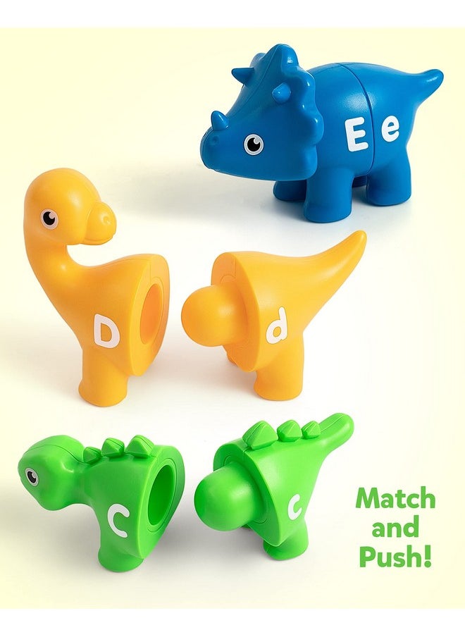 Coogam - Coogam Matching Letters Fine Motor Toy, 26 PCS Double-Sided ABC Dinosaur Alphabet Match Game with Uppercase Lowercase, Preschool Educational Montessori Learning Toys for Toddlers - Image 1